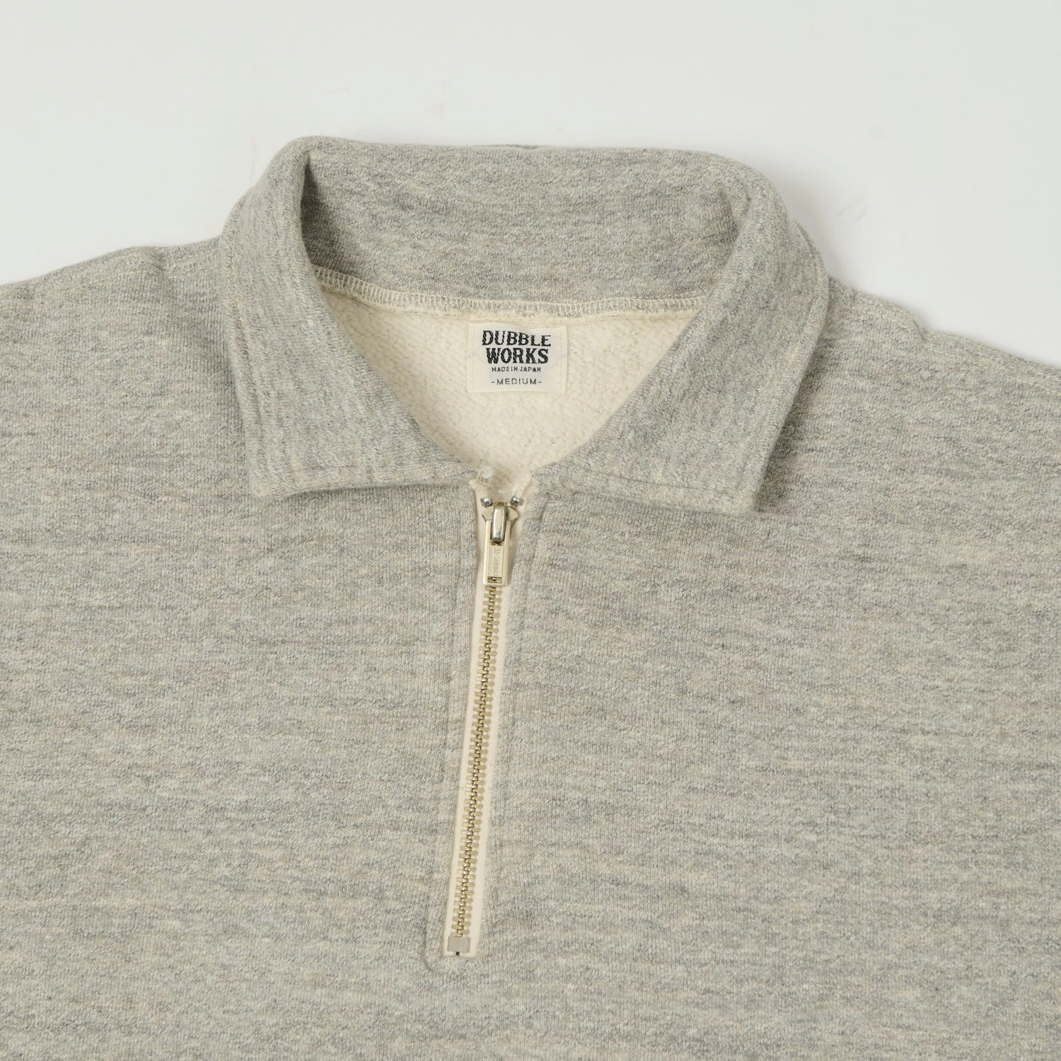Dubbleworks Tsuriami Quarter Zip Sweatshirt - Heather Grey Comfortable Layer Stylish Essentials