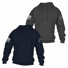 Standard Issue Core Basic Hoodie 2 Pack - Navy & Dark Heather Gray product checkered classicism