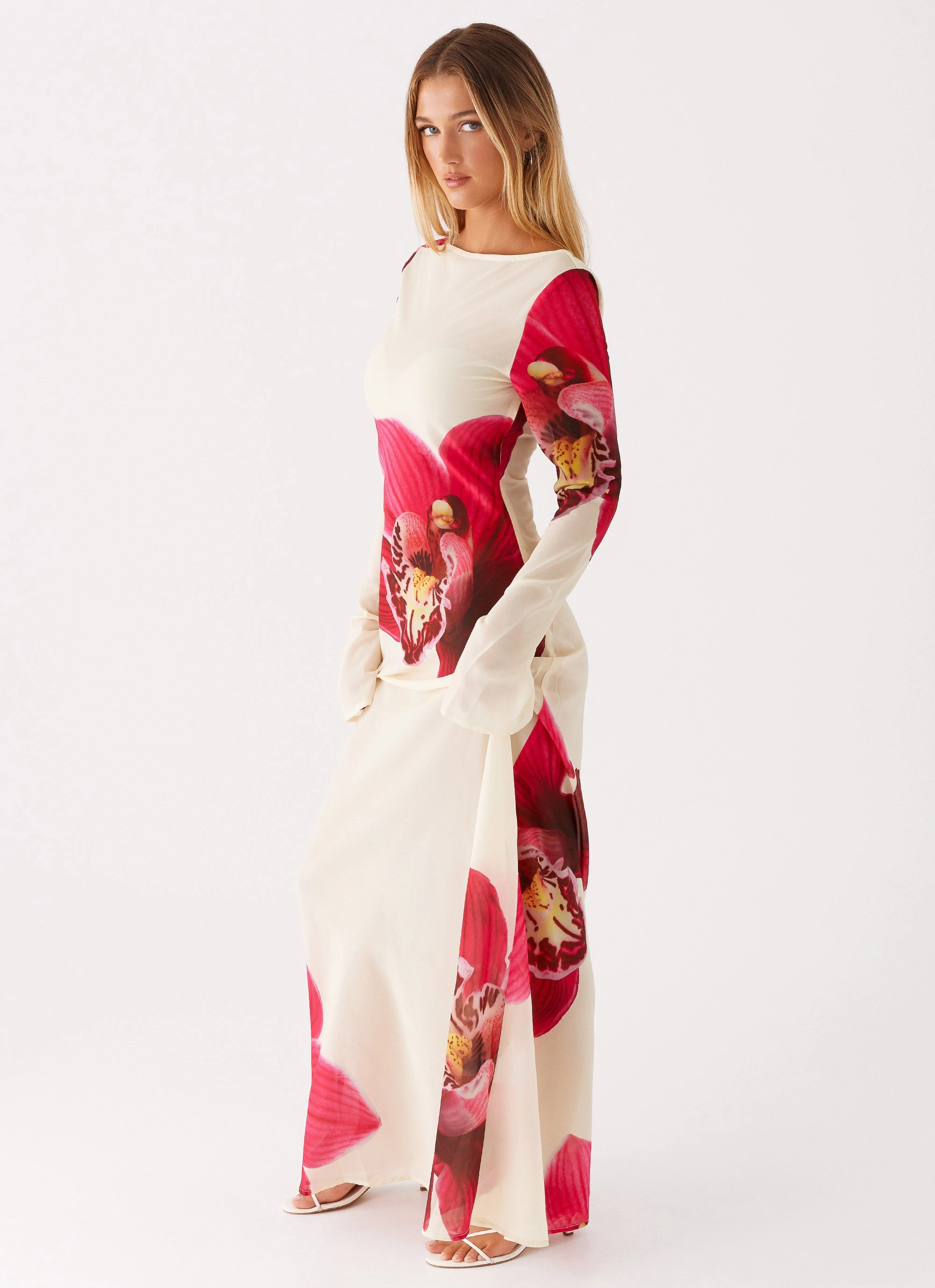 Polished Fit Fresh Aesthetic Lorde Maxi Dress - Orchid Yellow