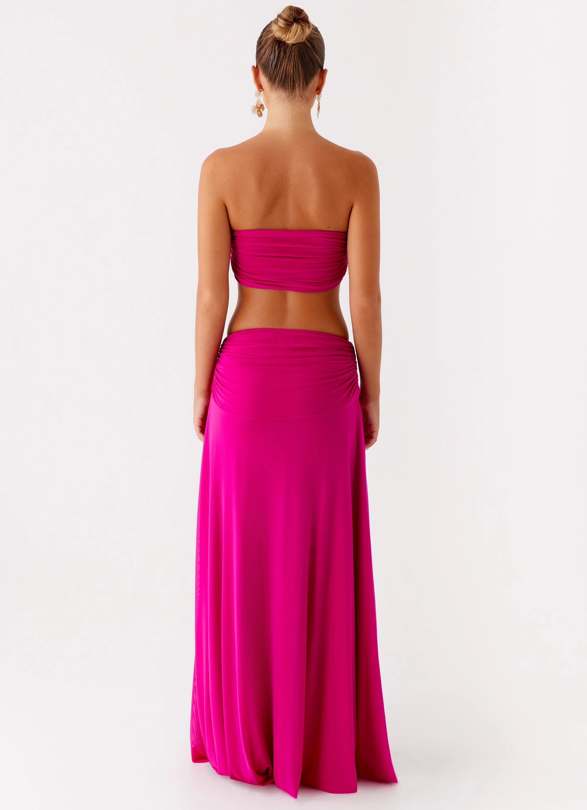 DeepPocketStyle Dew Glow Carlene Maxi Dress - Fuchsia