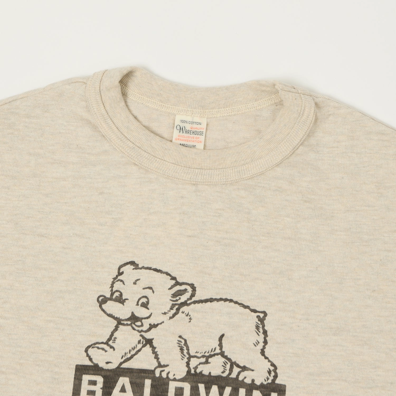Warehouse & Co 4601 'Baldwin' T-Shirt - Oatmeal Casual Essentials Wear