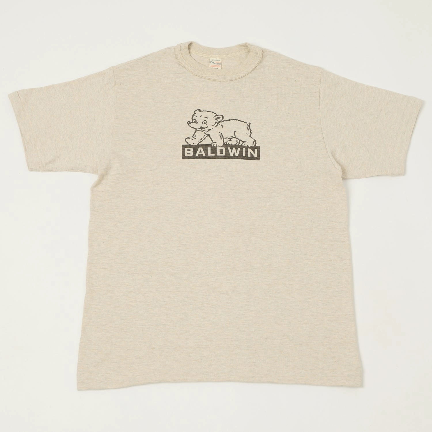 Warehouse & Co 4601 'Baldwin' T-Shirt - Oatmeal Bold Design
