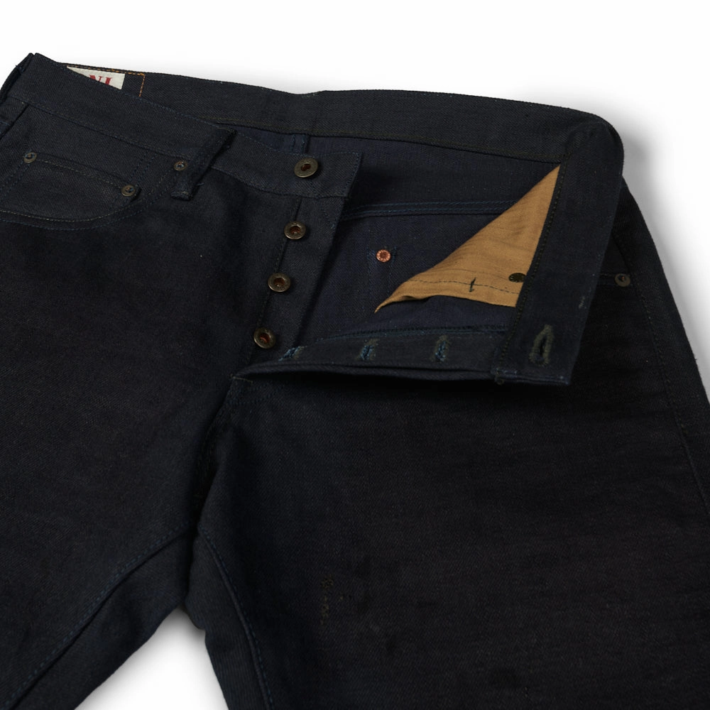 Quick Outfit Fit Essential ONI Denim 602 17oz Deep Indigo Regular Tapered Jean - Raw