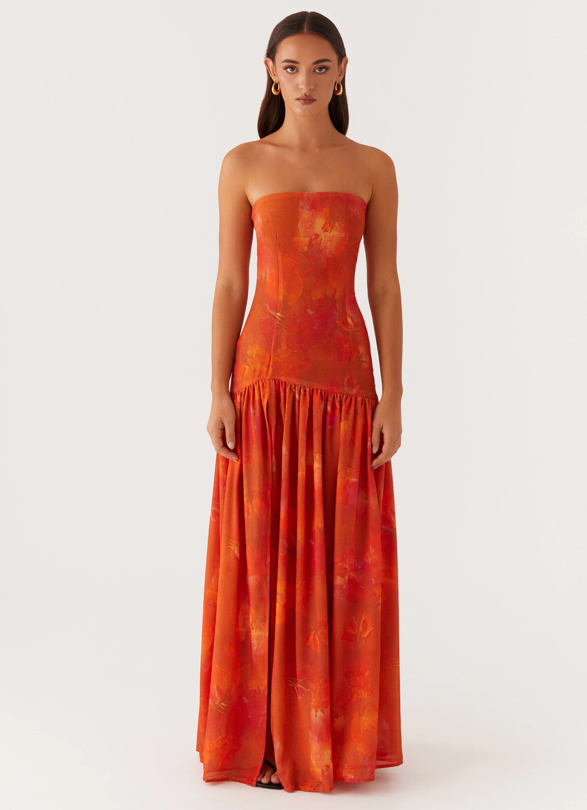 Eden Strapless Maxi Dress - Amber Photo Bright Easy Layers