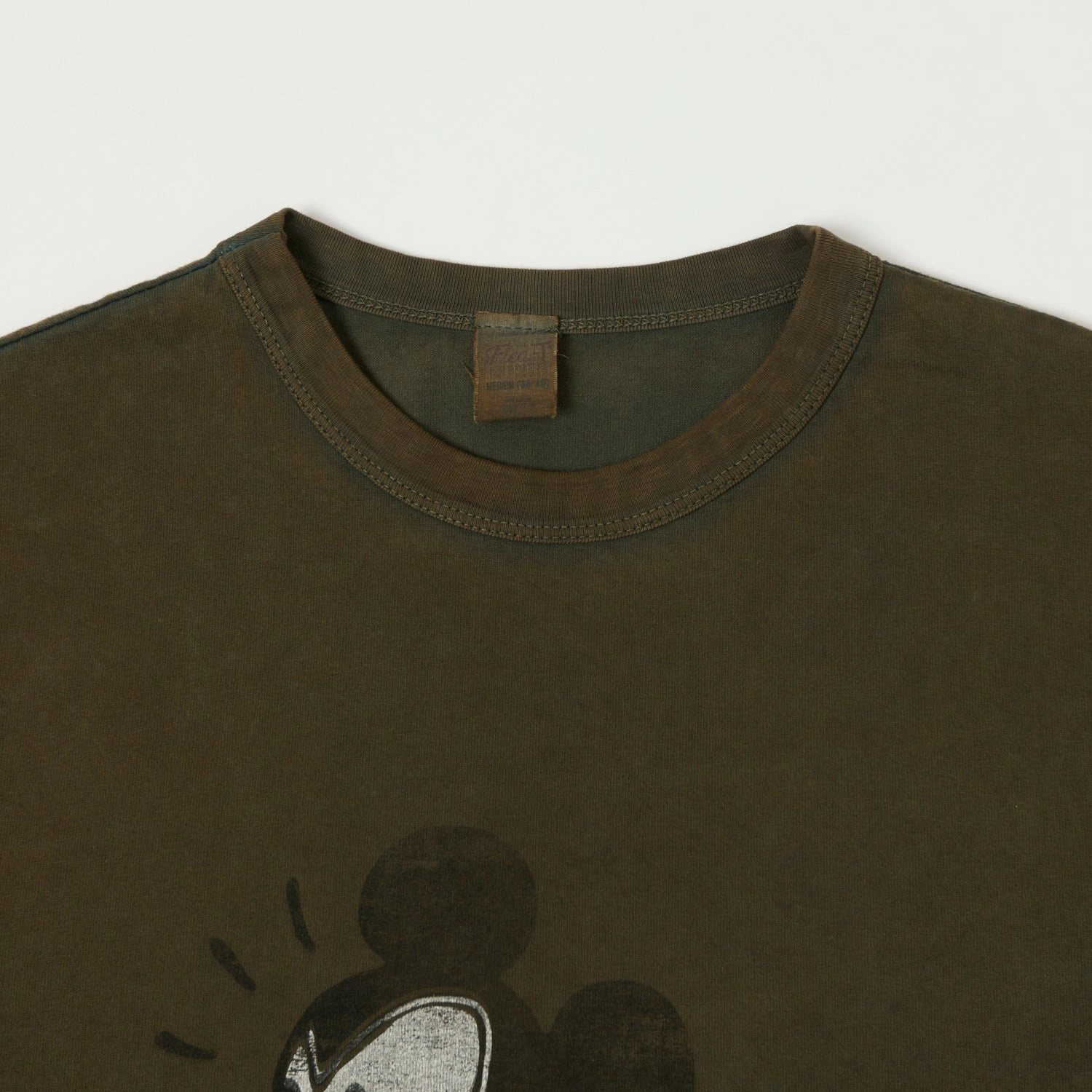 Flea-T 1950s 'Rebel Mickey' T-Shirt - Brown Breathable Comfort Perfect Layer Wear