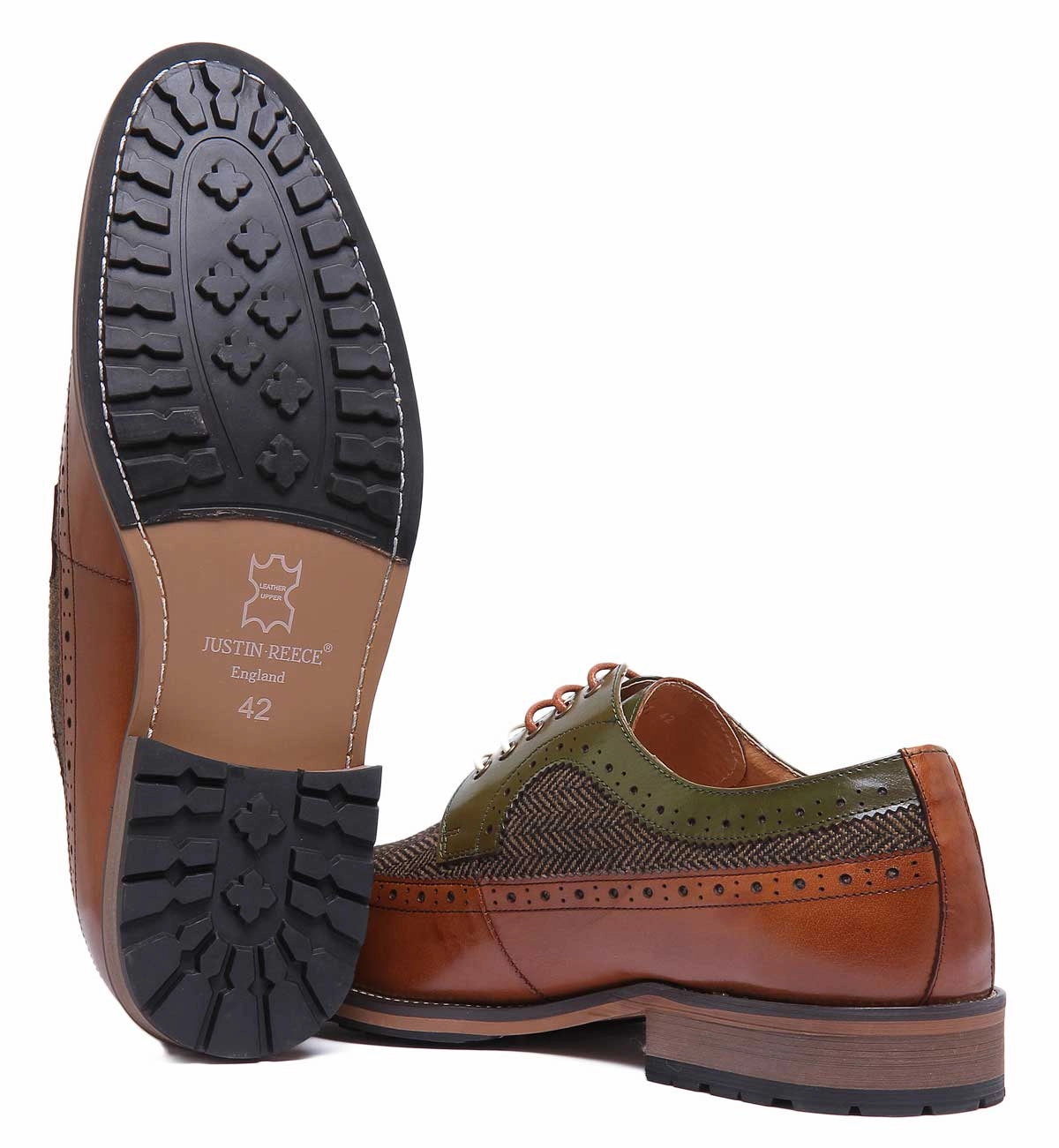 Justin Reess England Barrett In Brown Canvas Material