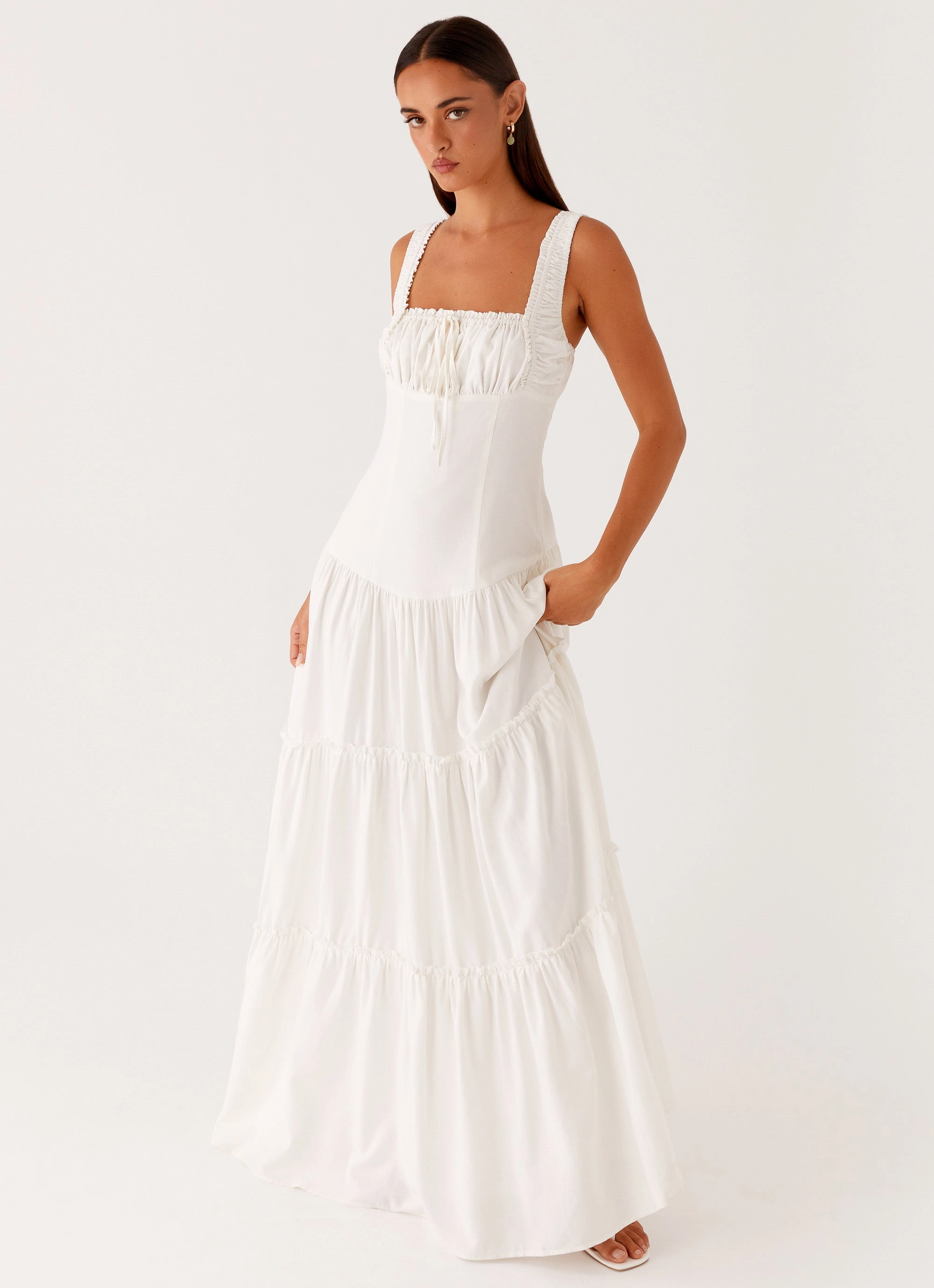 Esme Maxi Dress - White Day-To-Night Wear
