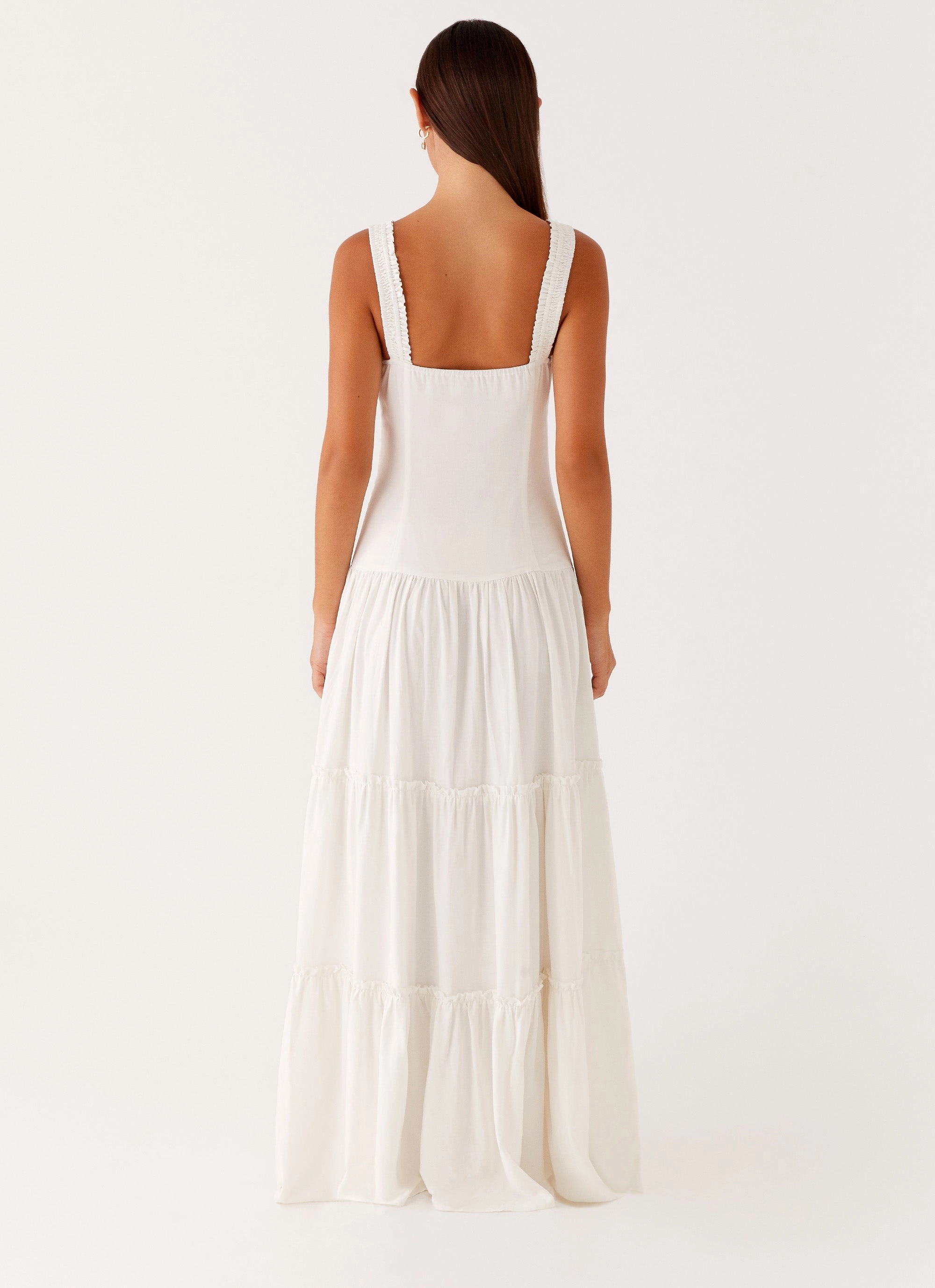 All Gender Fit Studio Style Esme Maxi Dress - White