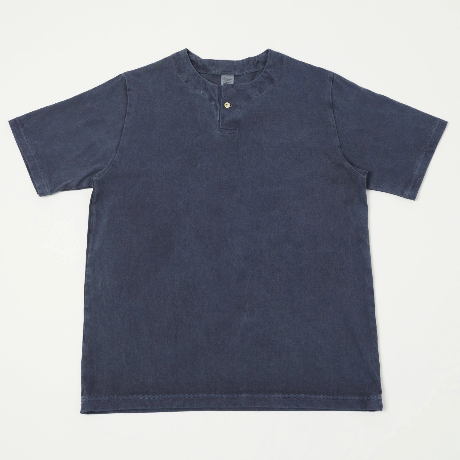 Effortless Comfort Design Jackman Pigment Dye Henley T-Shirt - Faded Navy