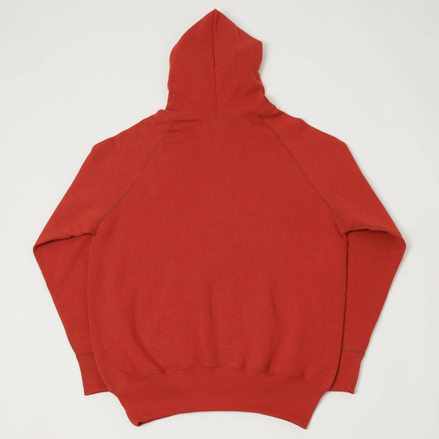 Denime Lot. 262 4-Needle Hooded Sweatshirt - Red Minimalist Design product party ready excitement