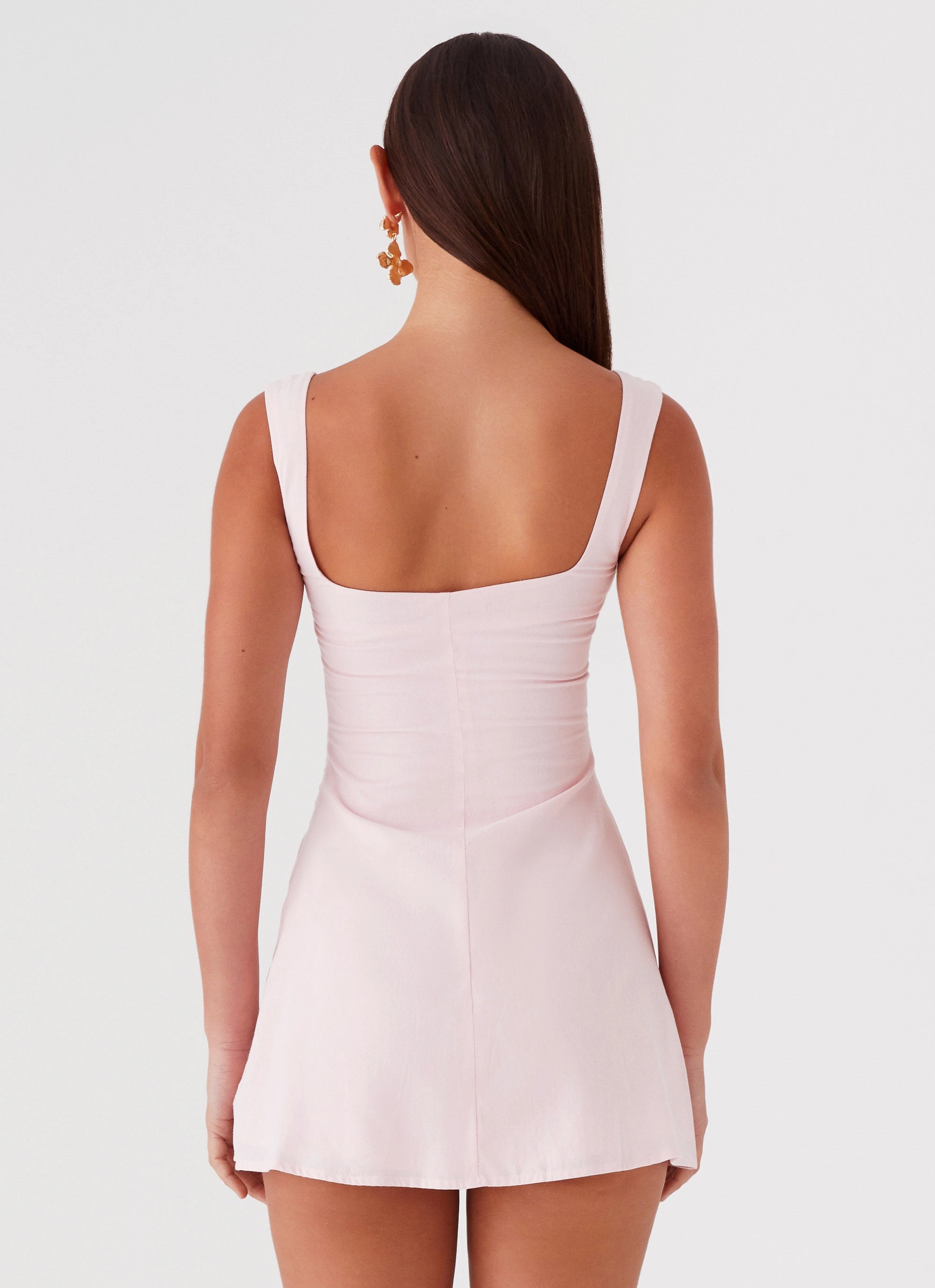 Relax Motion Cadence Mini Dress - Baby Pink