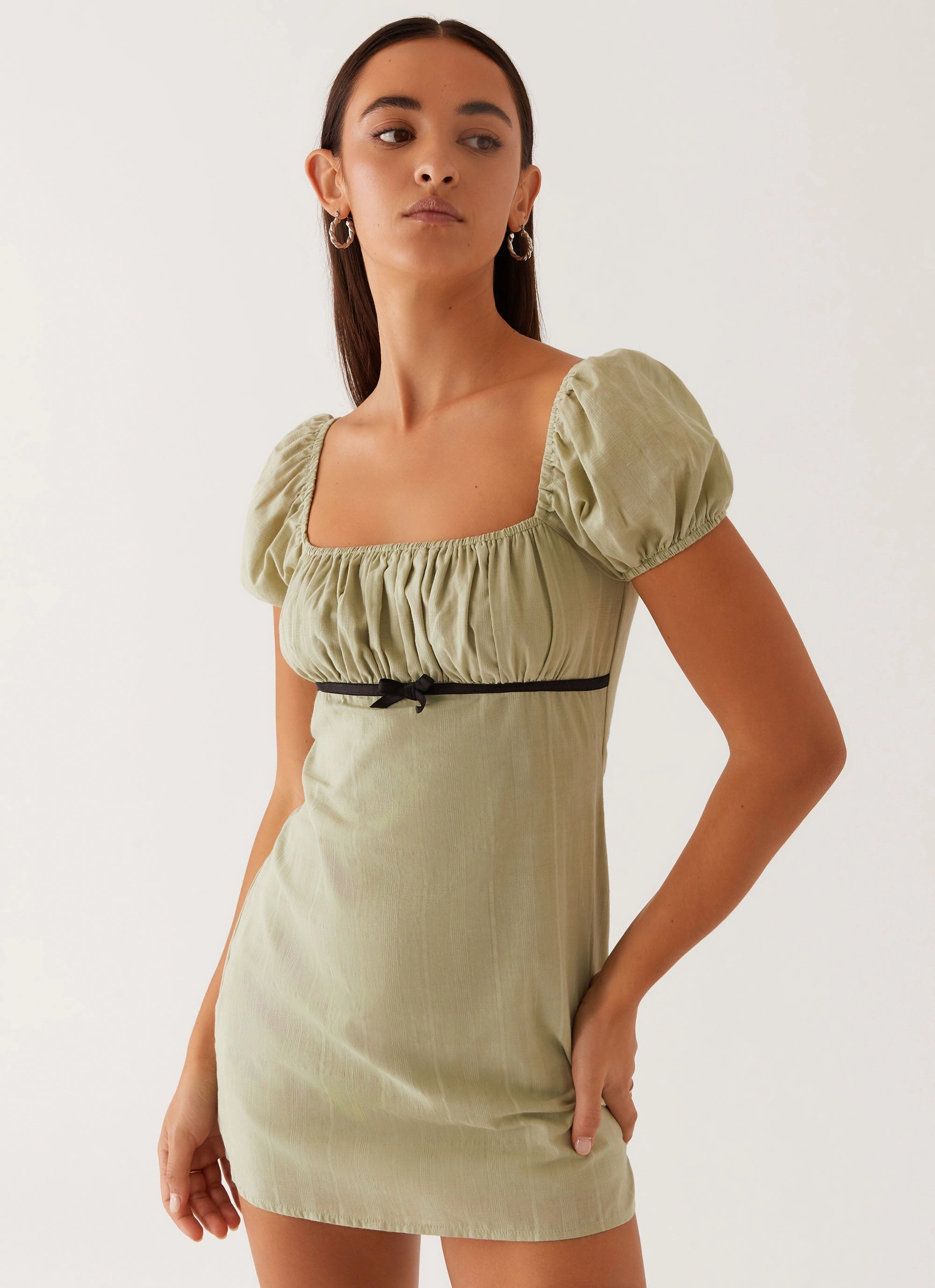 Cool Fabric Fran Mini Dress - Pastel Green