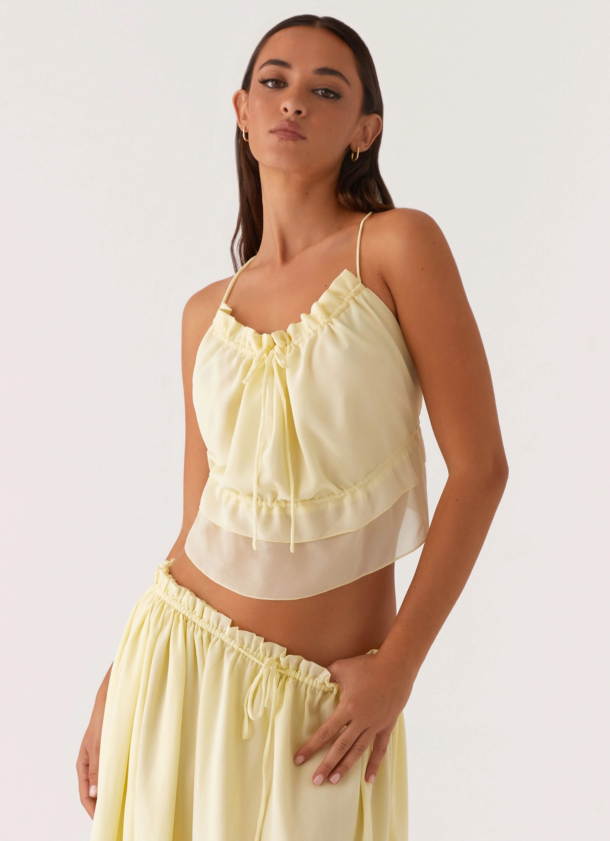 Zaya Backless Top - Yellow All Day