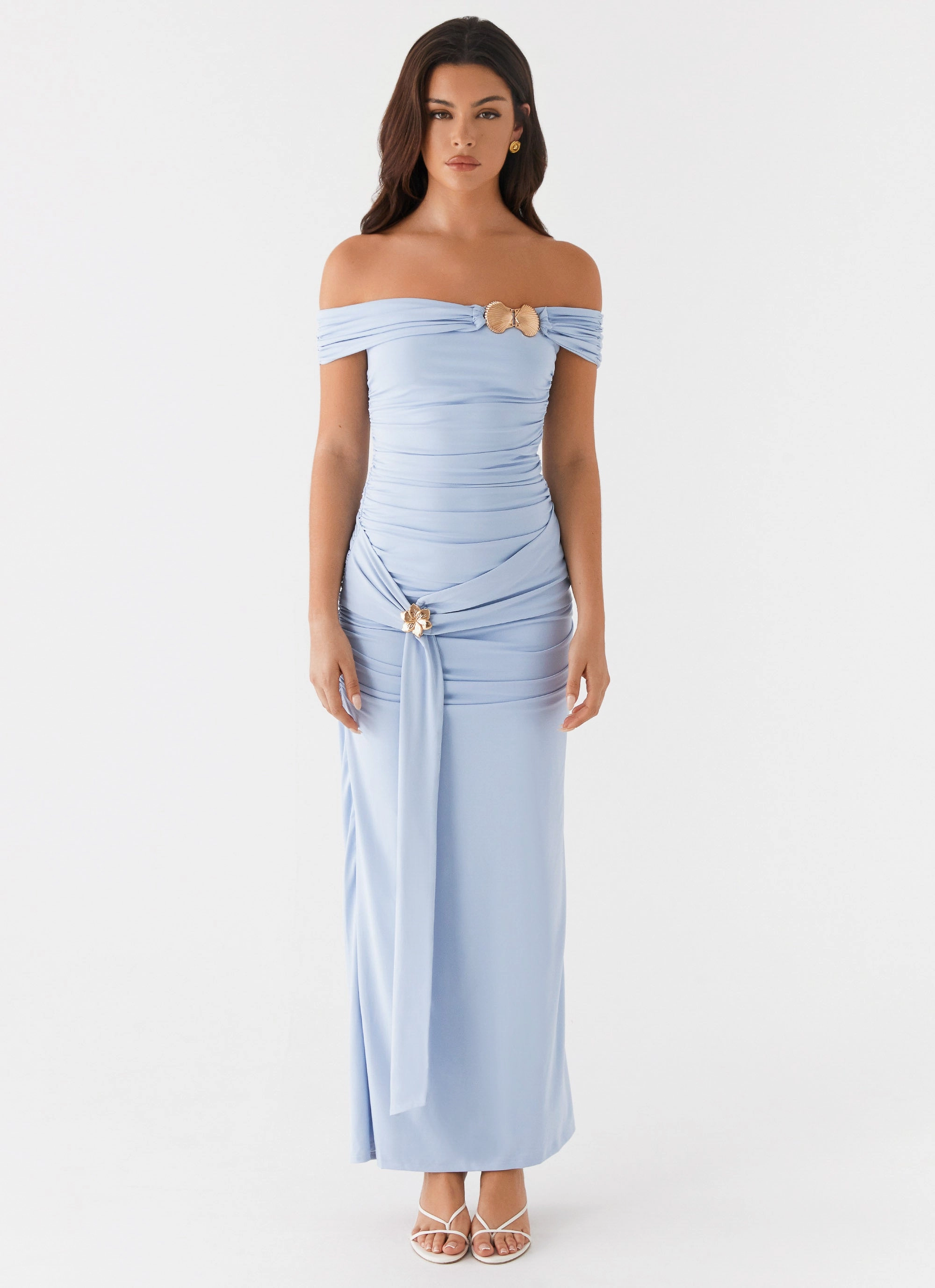Majorly Maxi Dress - Blue Cozy Fit