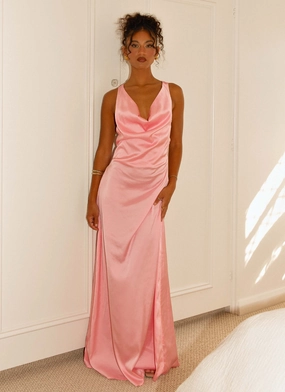 Vintage-Inspired Light Rhythm Musa Maxi Dress - Candy