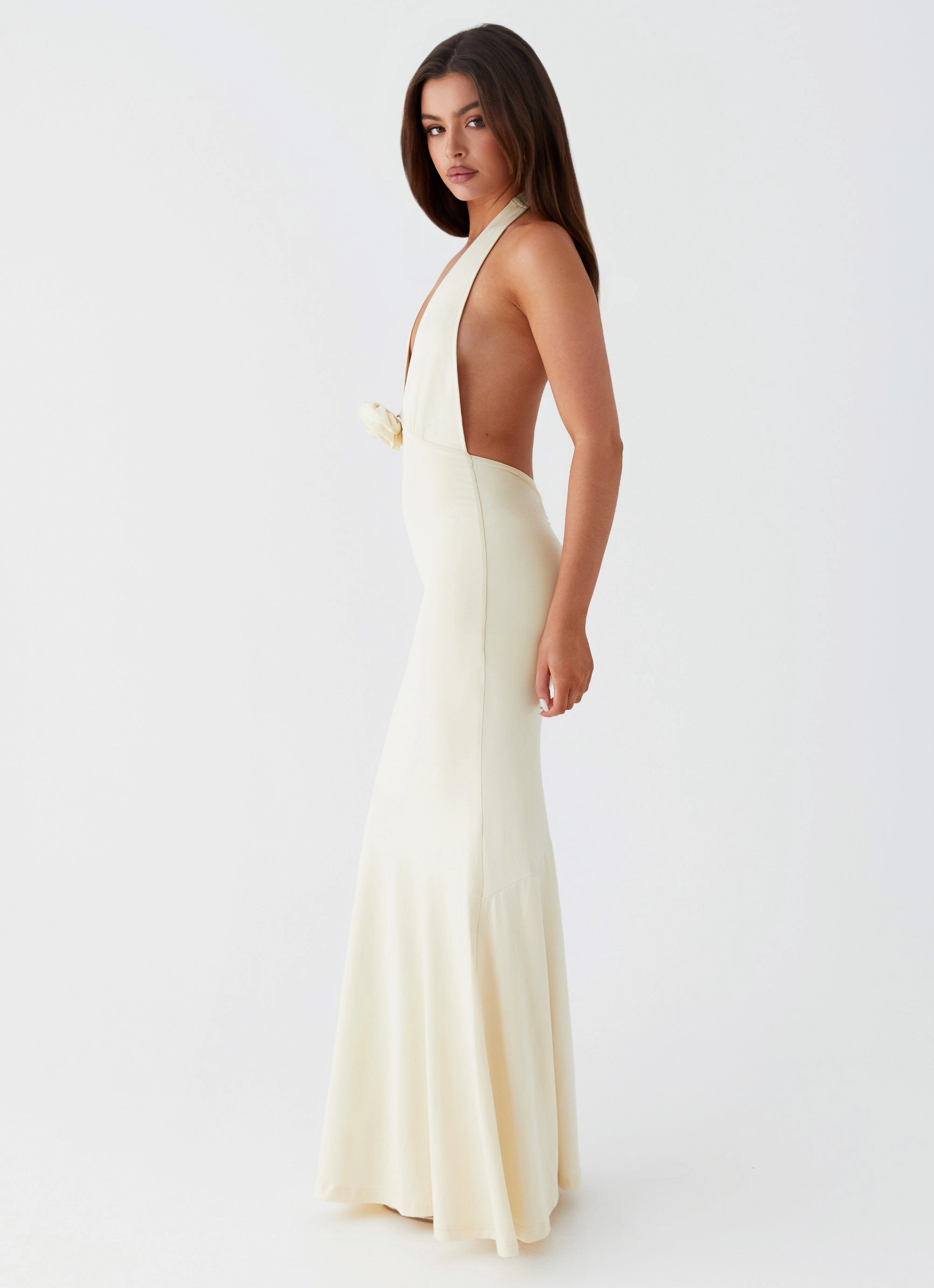 Delicate Tone Eliza Rose Maxi Dress - Yellow