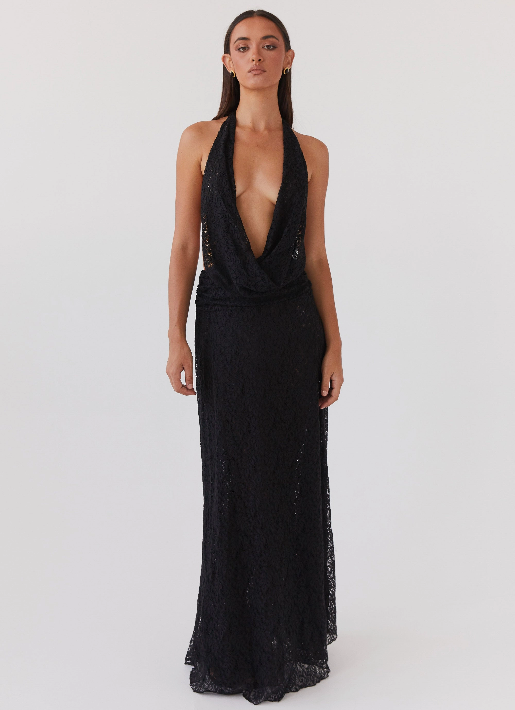 Elysia Lace Maxi Dress - Black Day-To-Night Wear