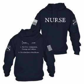 Nurse Defined Hoodie - Navy Casual Outerwear
