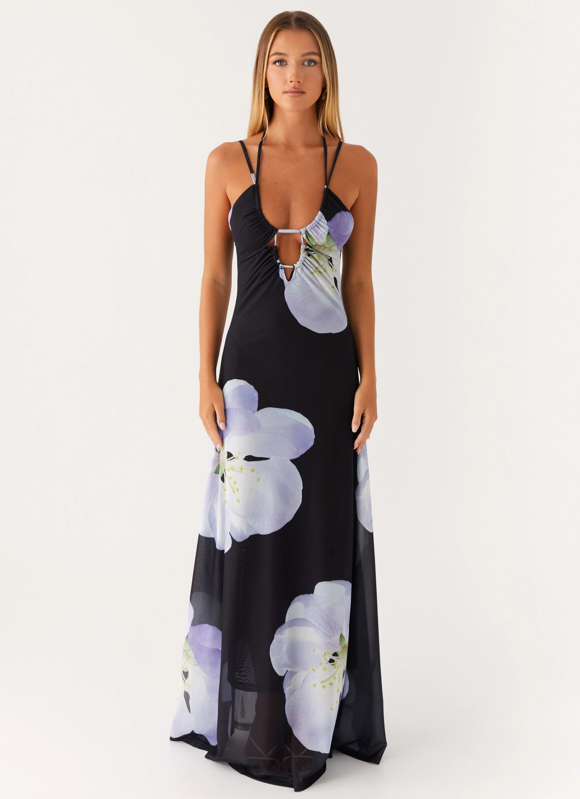 Enrika Maxi Dress - Flower Print Street Flex Trend Fit