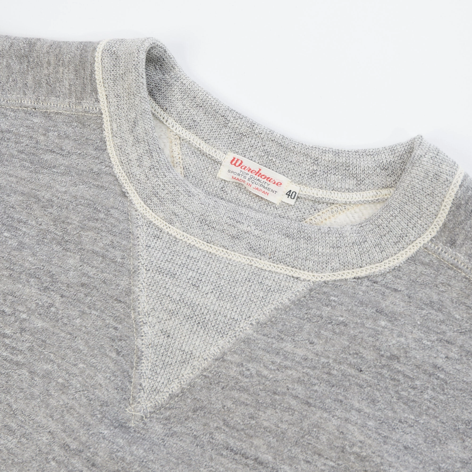 Warehouse & Co 404 Freedom Sleeve Sweatshirt - Heather Grey product eco friendly conscience Daily Relaxed