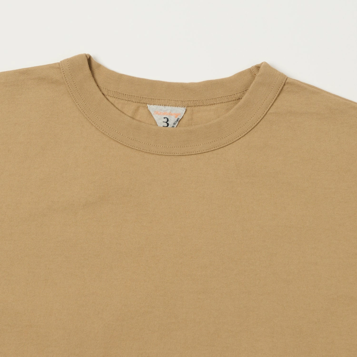 Beaded details FilMelange 'Alderson' Air Spinning Tenjiku Tee - Camel