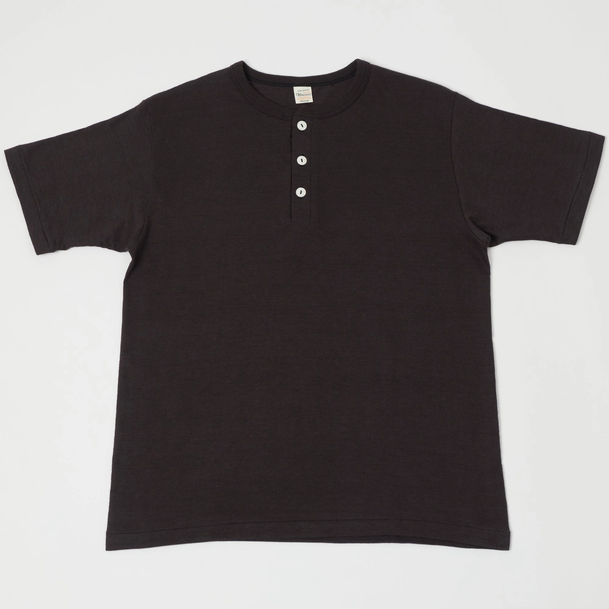 Modern Twist Warehouse & Co 4601 Henley T-Shirt - Black