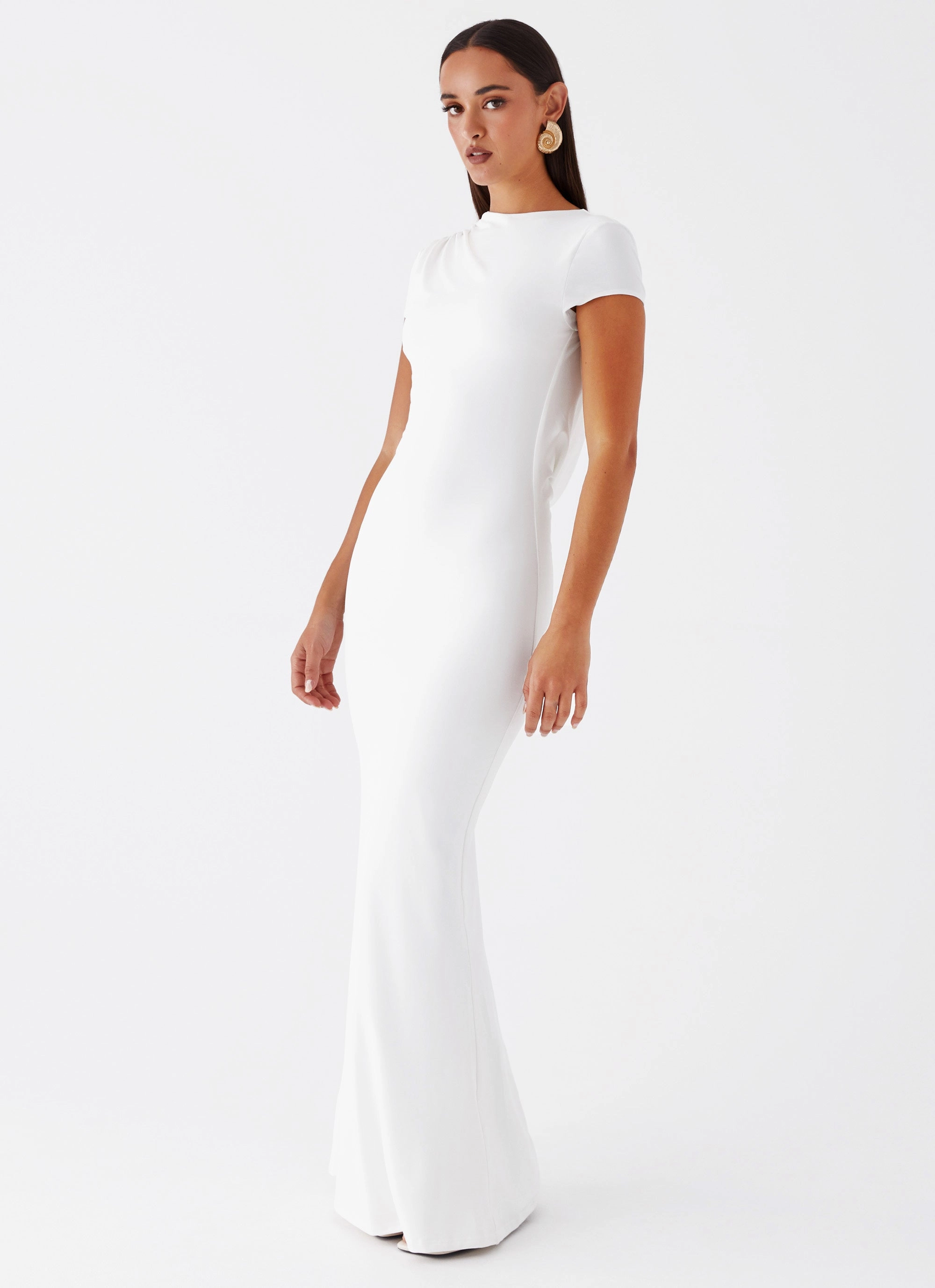 Fitted Base Imogen Maxi Dress - White