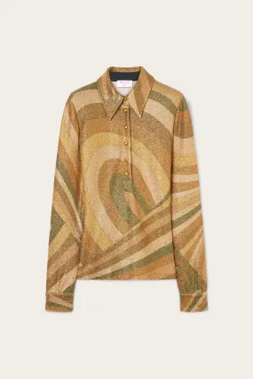 Iride Print Lam?? Jersey Top Loose Fit