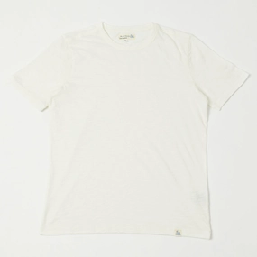 Merz b. Schwanen 'Good Basics' SCT04 Pima Slub Cotton Tee - White Fun Style