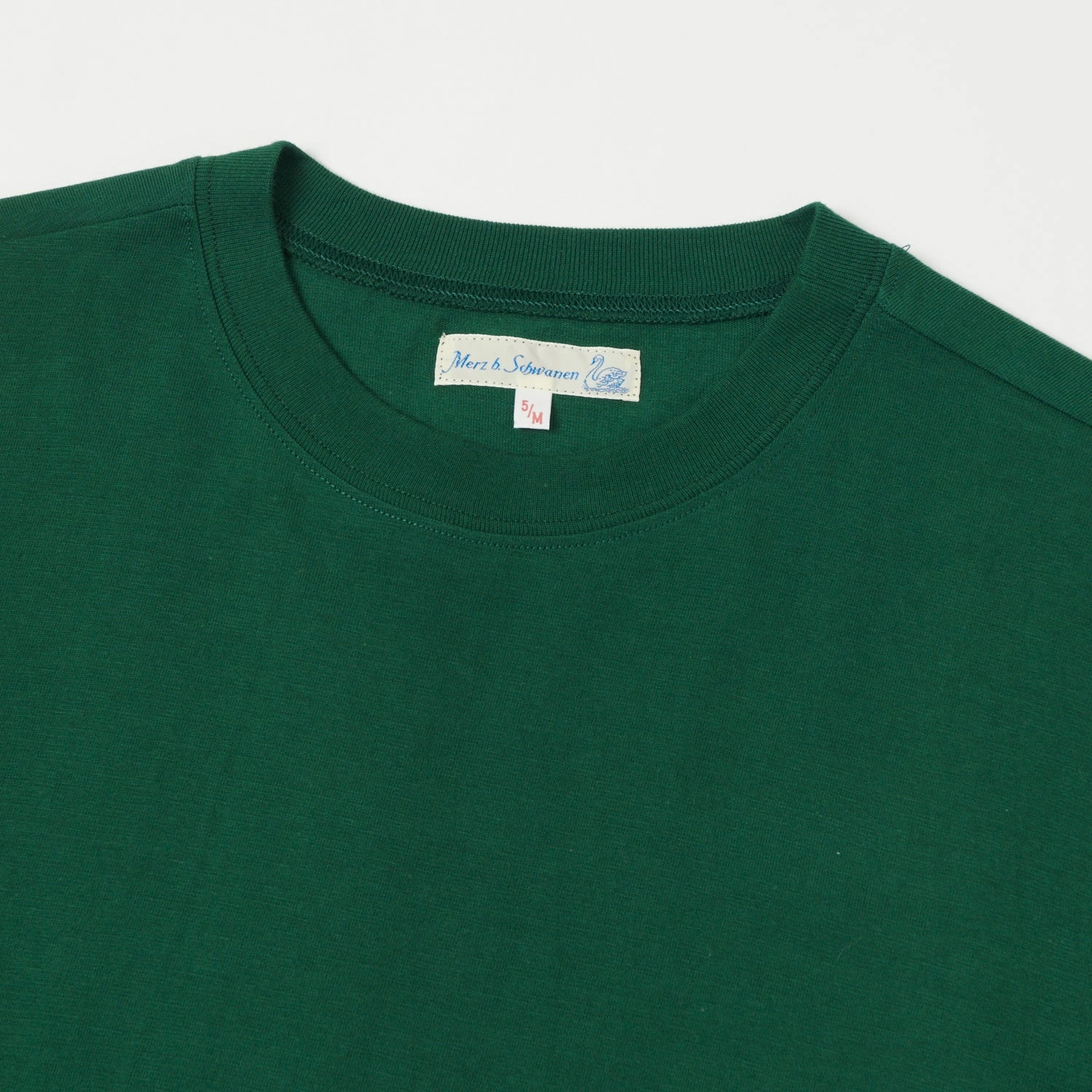 Easy Layer Merz b. Schwanen 1940s Crew Neck Tee - Classic Green