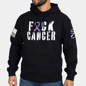 F*ck All Cancer Hoodie - Black product eco friendliness level Trendy Essentials