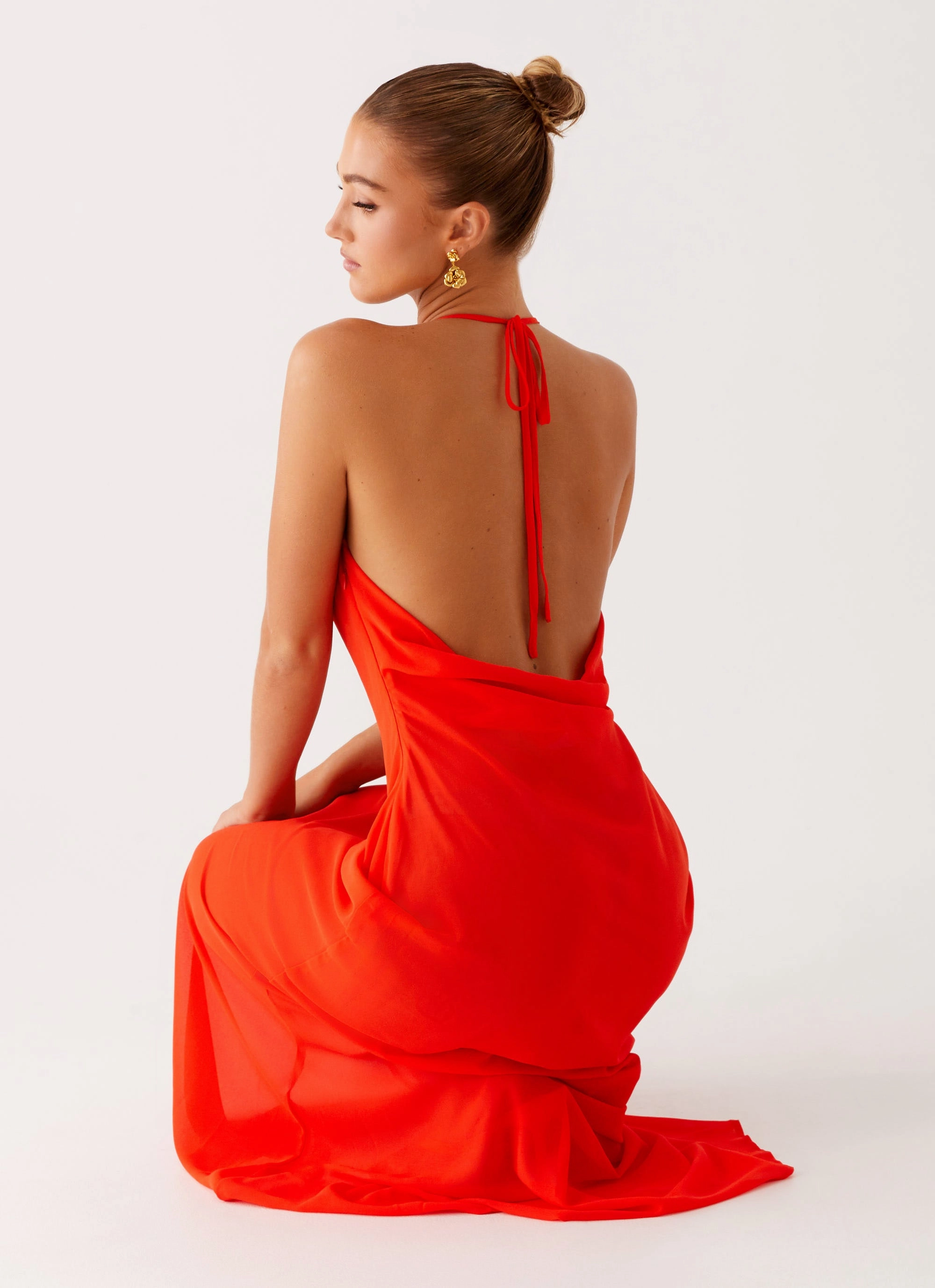 Fantasy Maxi Dress - Orange Chic and Elegant