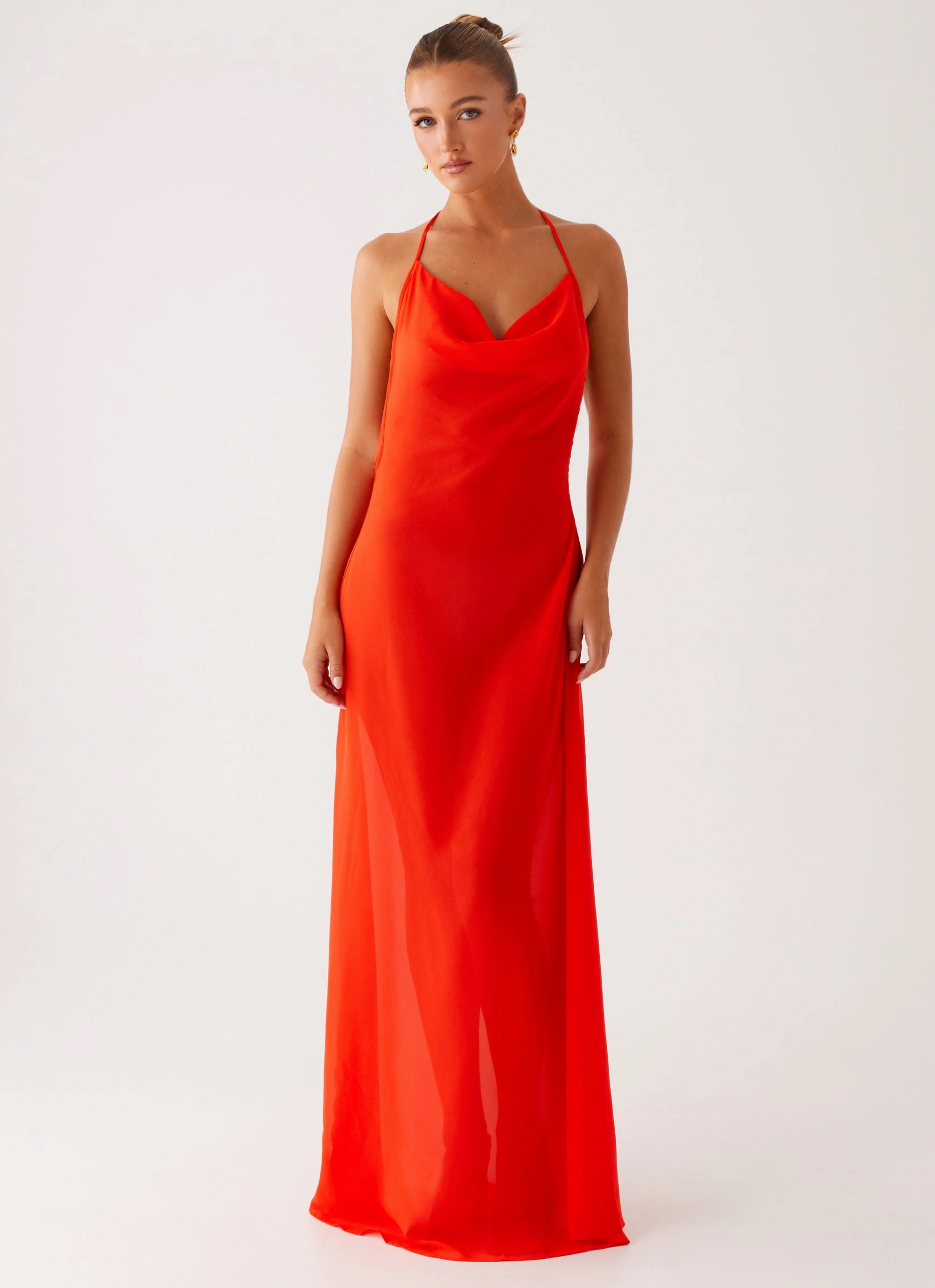Fantasy Maxi Dress - Orange Practical-Style