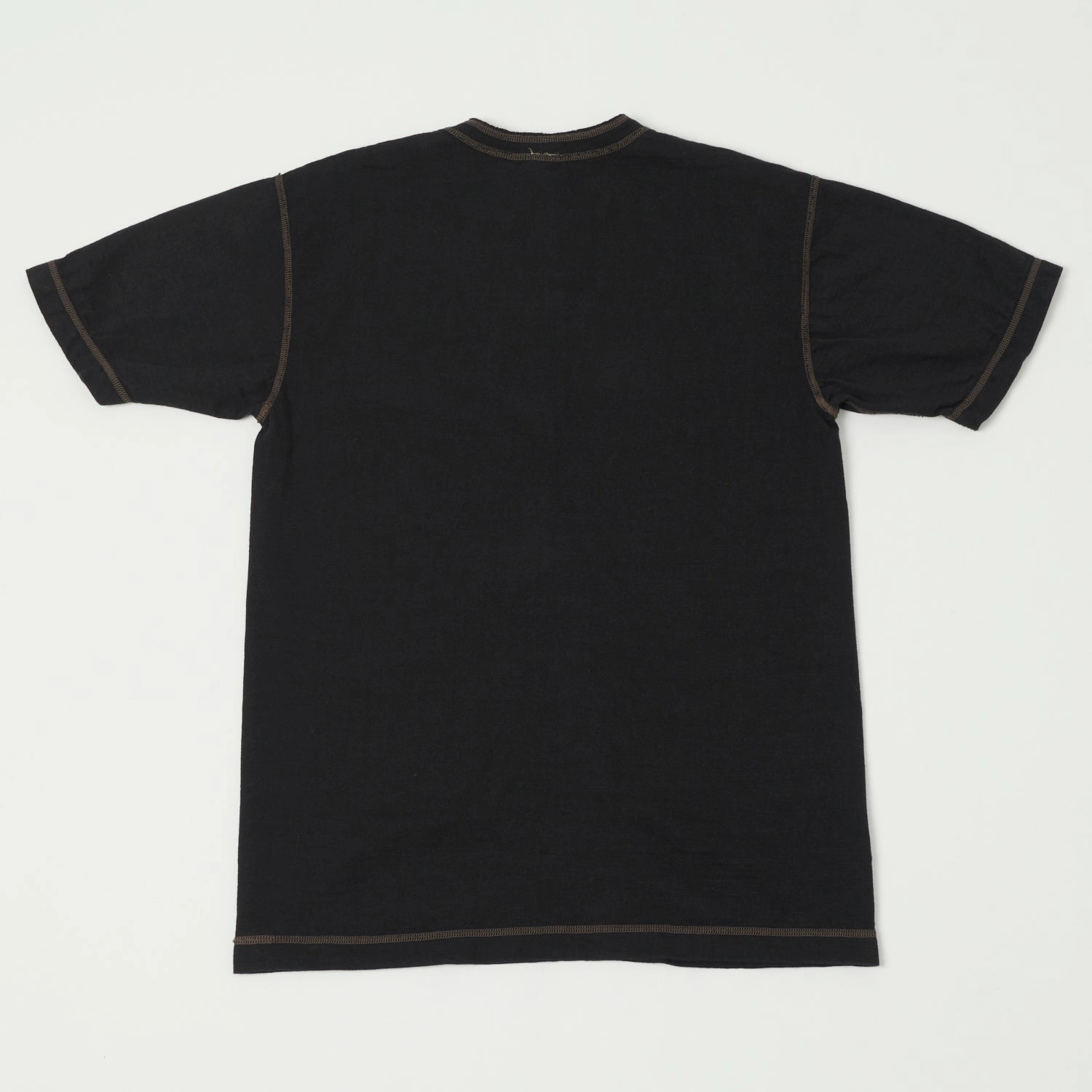 Buzz Rickson's Slub Henley T-Shirt - Black Versatile Performance Minimal Fit