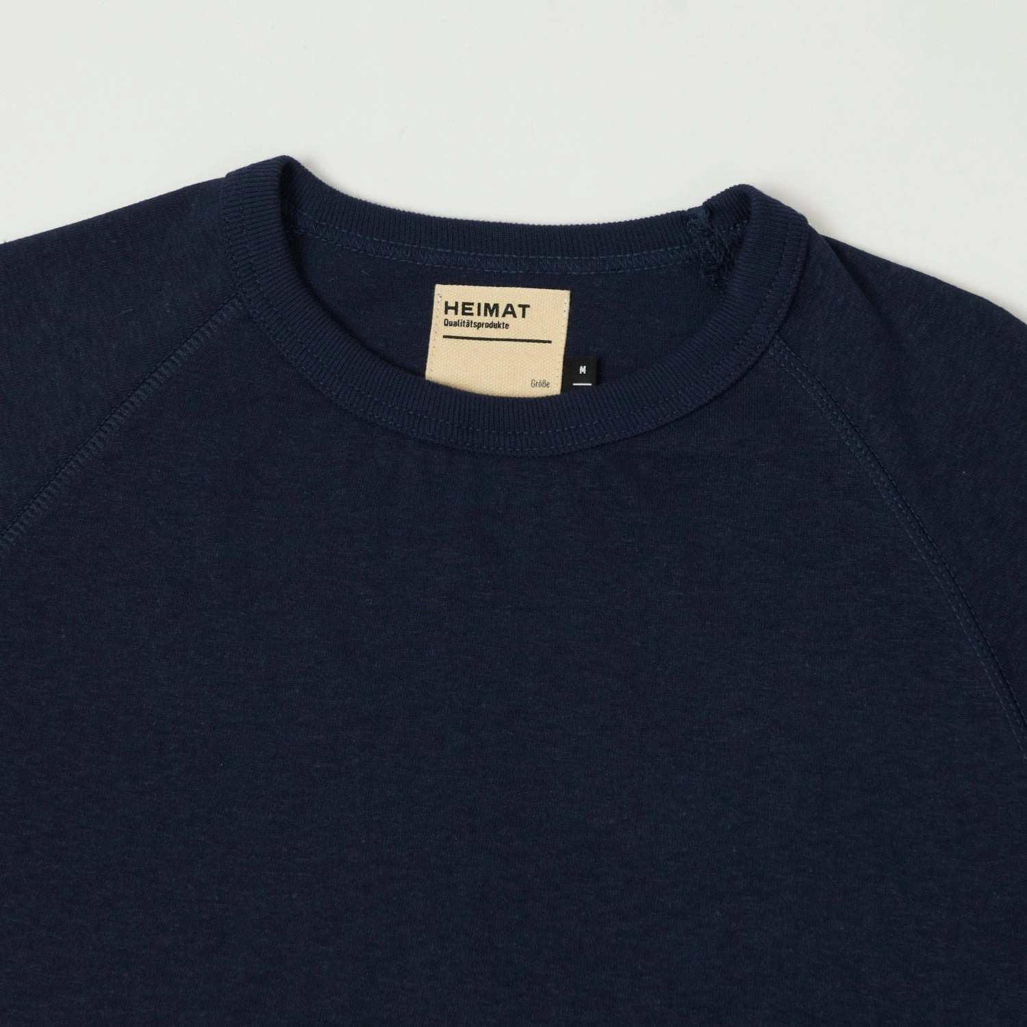 Day-to-Day Comfort Simple and Comfortable Heimat Cotton Hemp T-Shirt - Ink