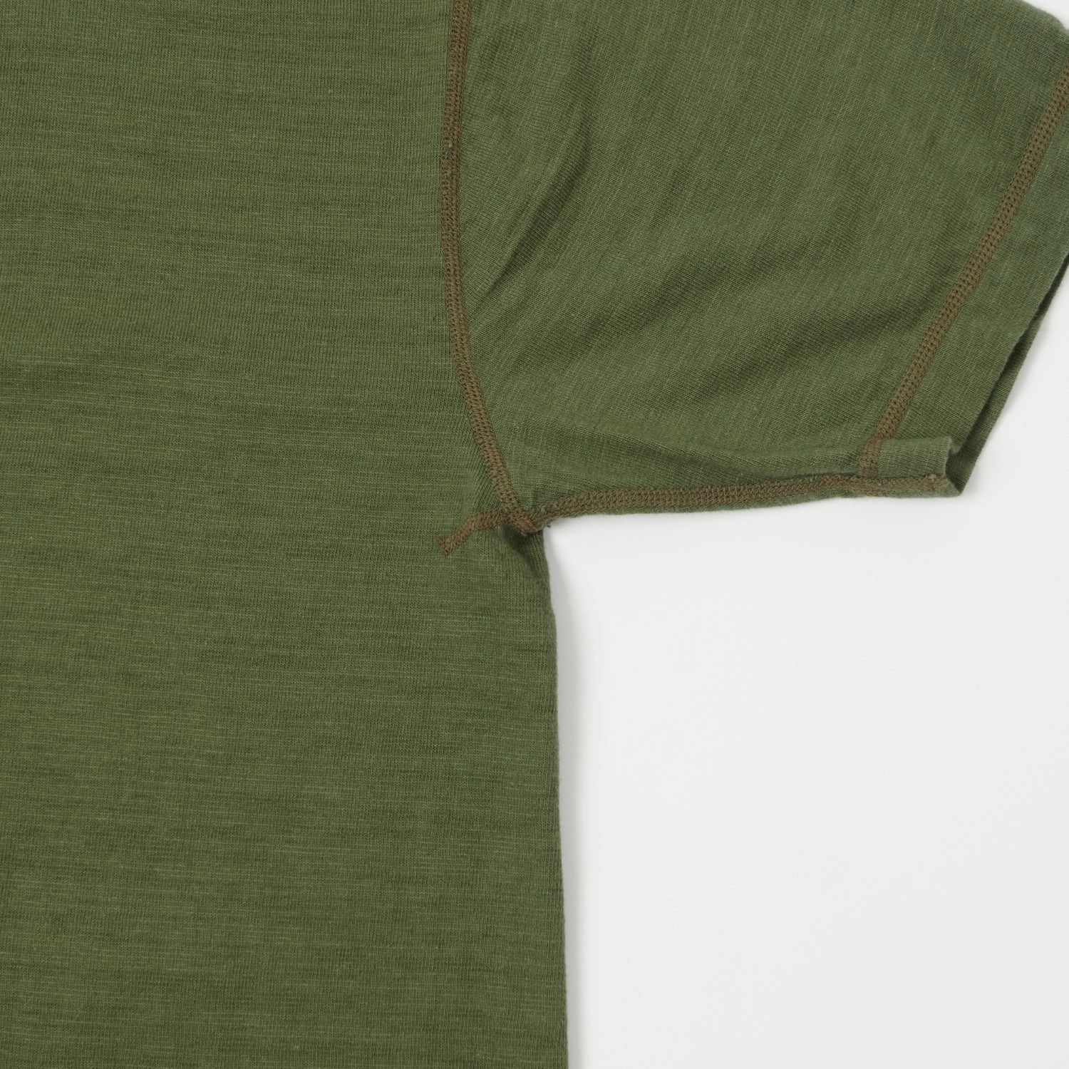 Buzz Rickson's Slub Henley T-Shirt - Olive Sleep Stylish Day Wear