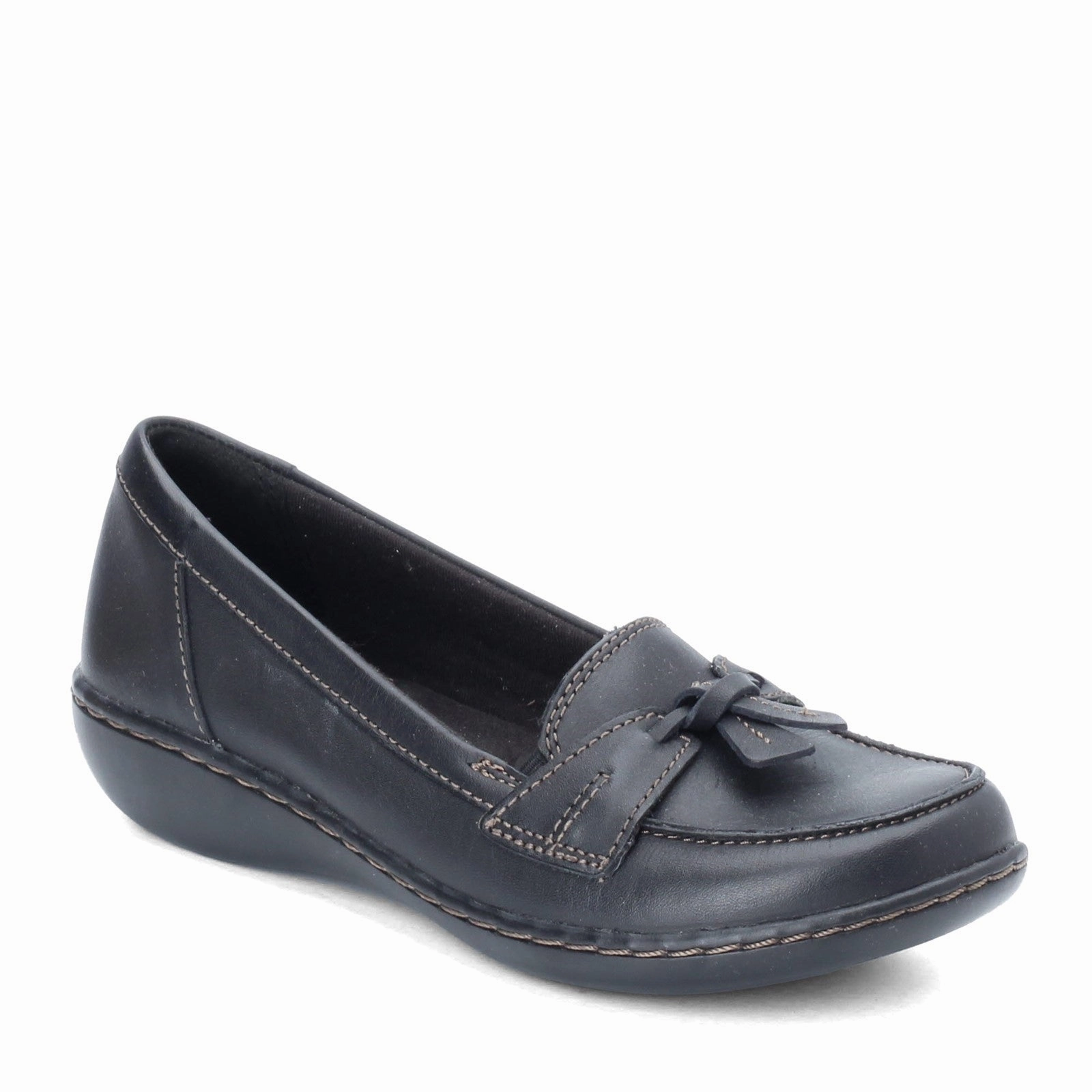 Durable Leather Slip-ons Women's Clarks, Ashland Bubble Loafer