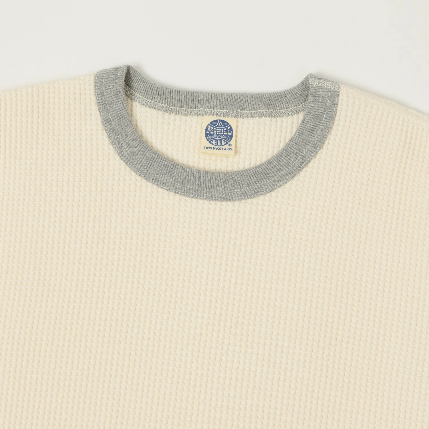 Trendy Outfit TOYS McCOY 'Big Waffle' Thermal Sweatshirt - Natural