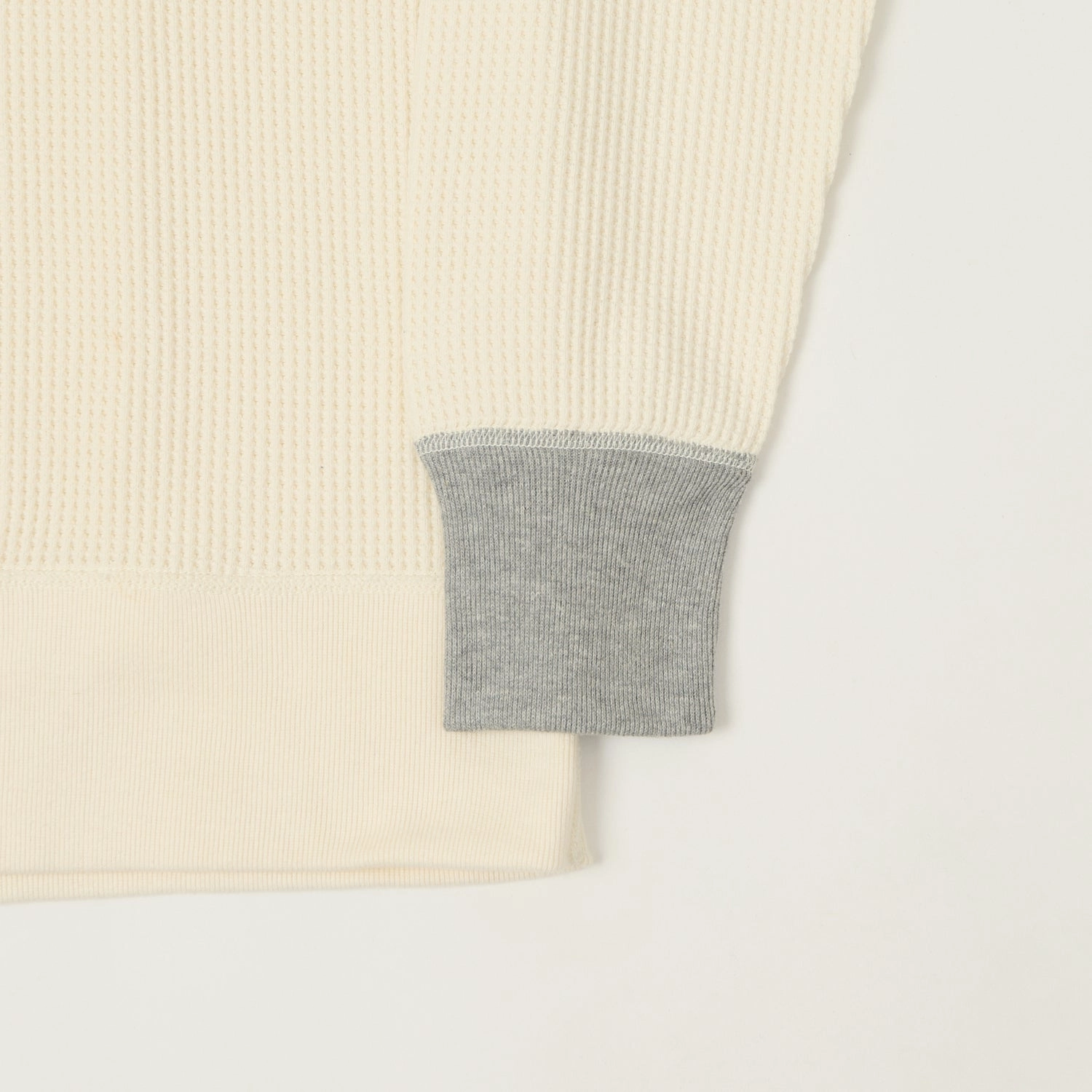 Urban Sporty TOYS McCOY 'Big Waffle' Thermal Sweatshirt - Natural