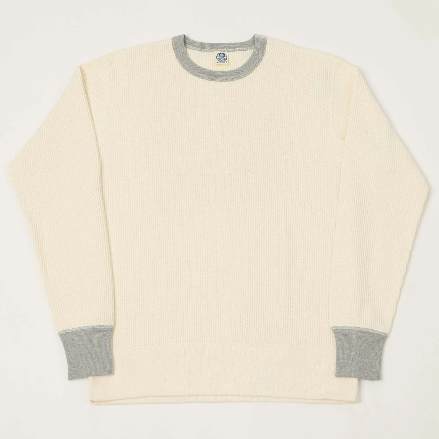 Lounge Wear TOYS McCOY 'Big Waffle' Thermal Sweatshirt - Natural