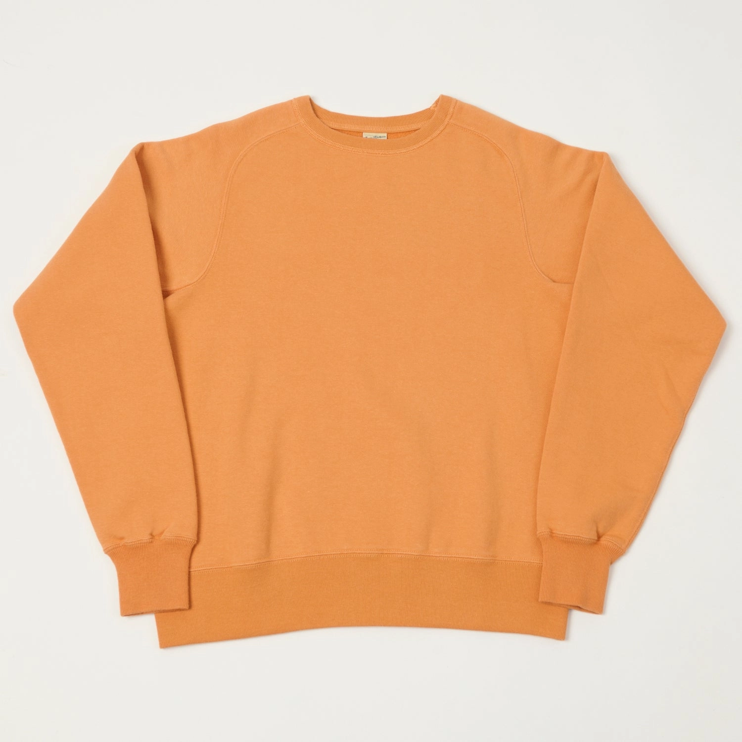Buzz Rickson's Raglan Sleeve Freedom Sweatshirt - Orange Relaxed Fit Hoodie Stylish Hoodie