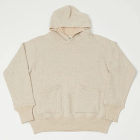 Warehouse & Co 453 Two Pocket Hooded Sweatshirt - Oatmeal Warm Hues