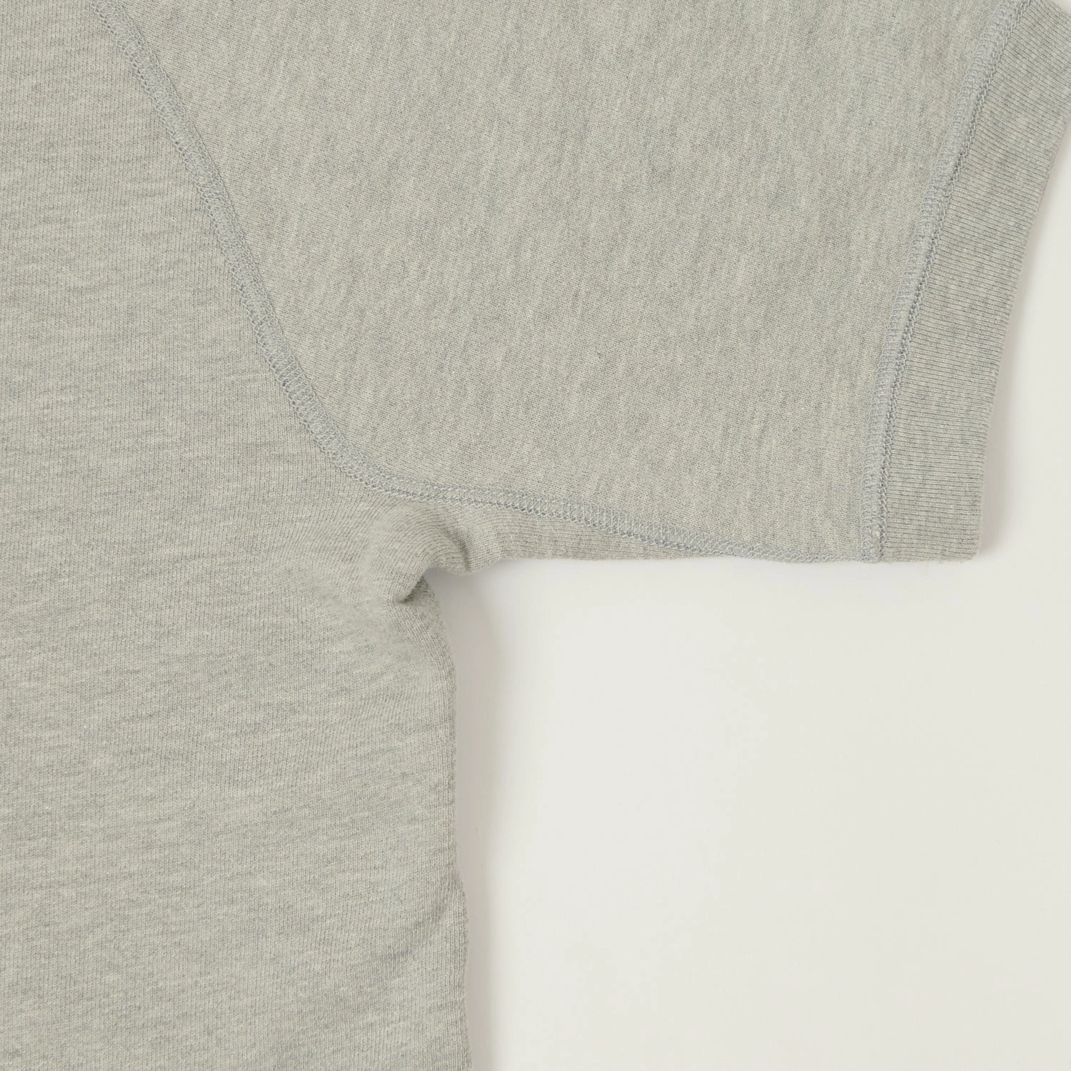 Velva Sheen Short Freedom Sleeve Sweat - Heather Grey Durable Fabric Urban Fit