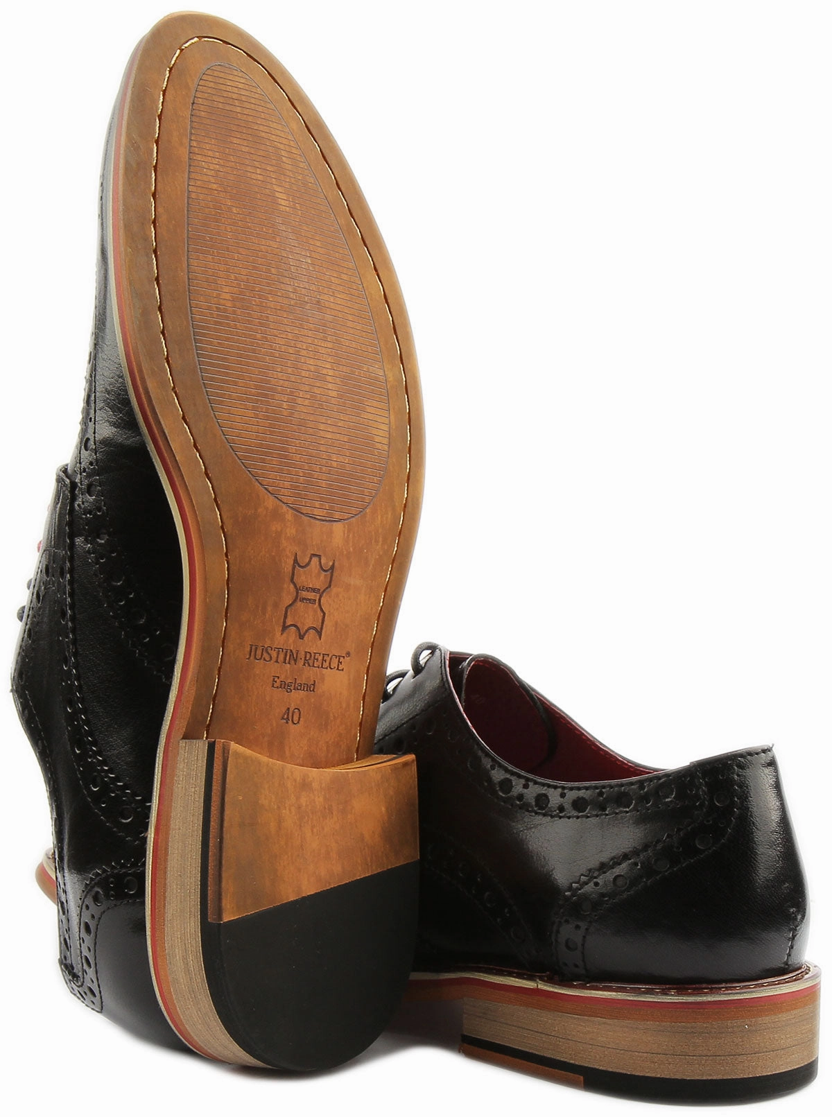 Cool Step Leather Soft Justin Reece England Dover In Black