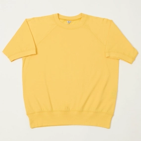 Brand Name FilMelange 'Elmer' Short Sleeve Sweatshirt - Yellow