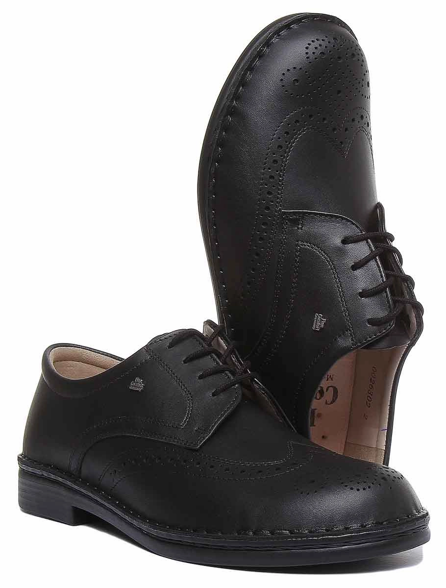 Gloss Leather Finn Comfort Budapest In Black