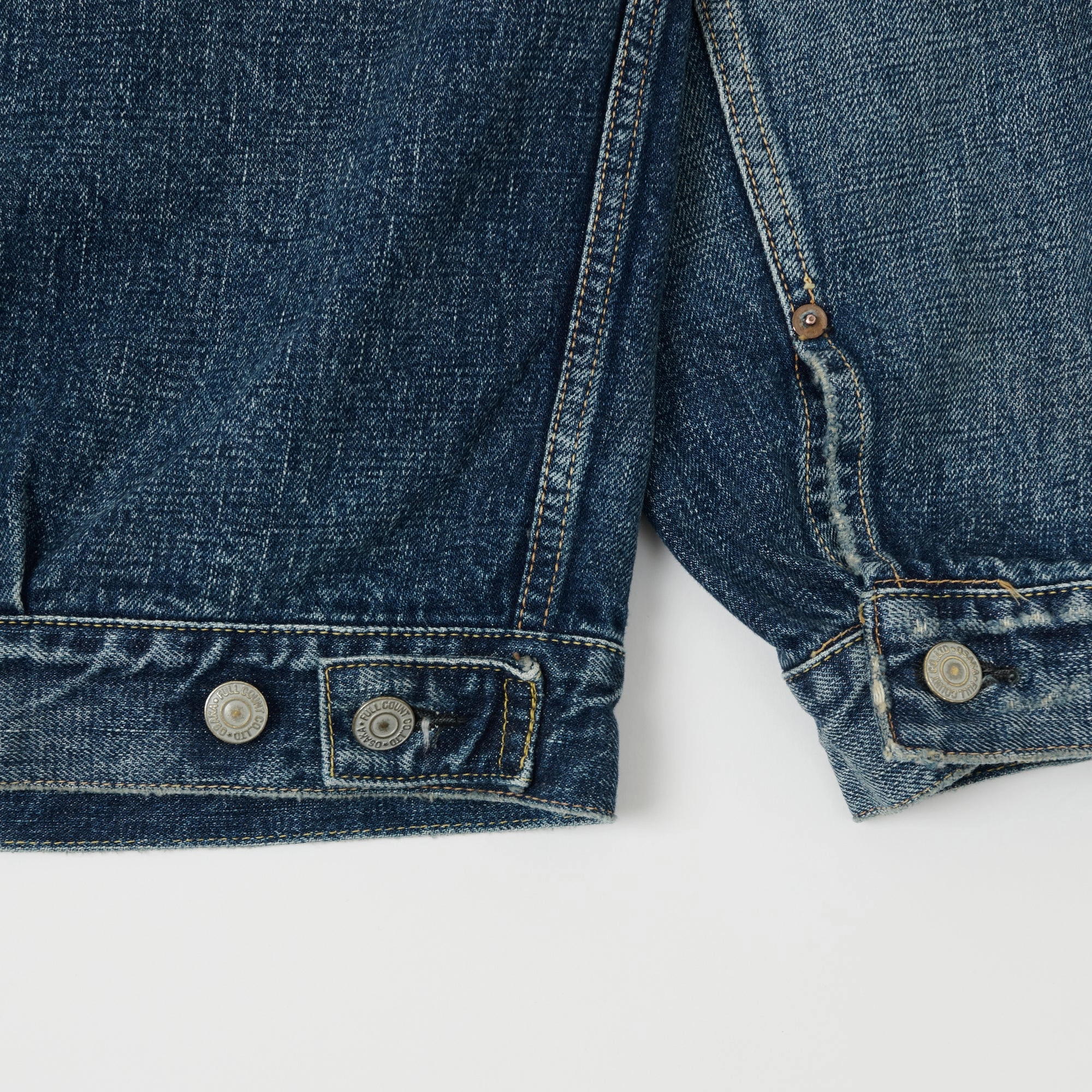 Anti-pill Full Count 2102 13.75oz Type II Denim Jacket - 'Dartford' Wash