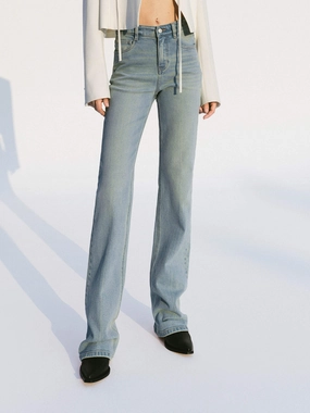 Heart Print Straight Jeans Smart Casual Road Trip Bold Look Smart Casual