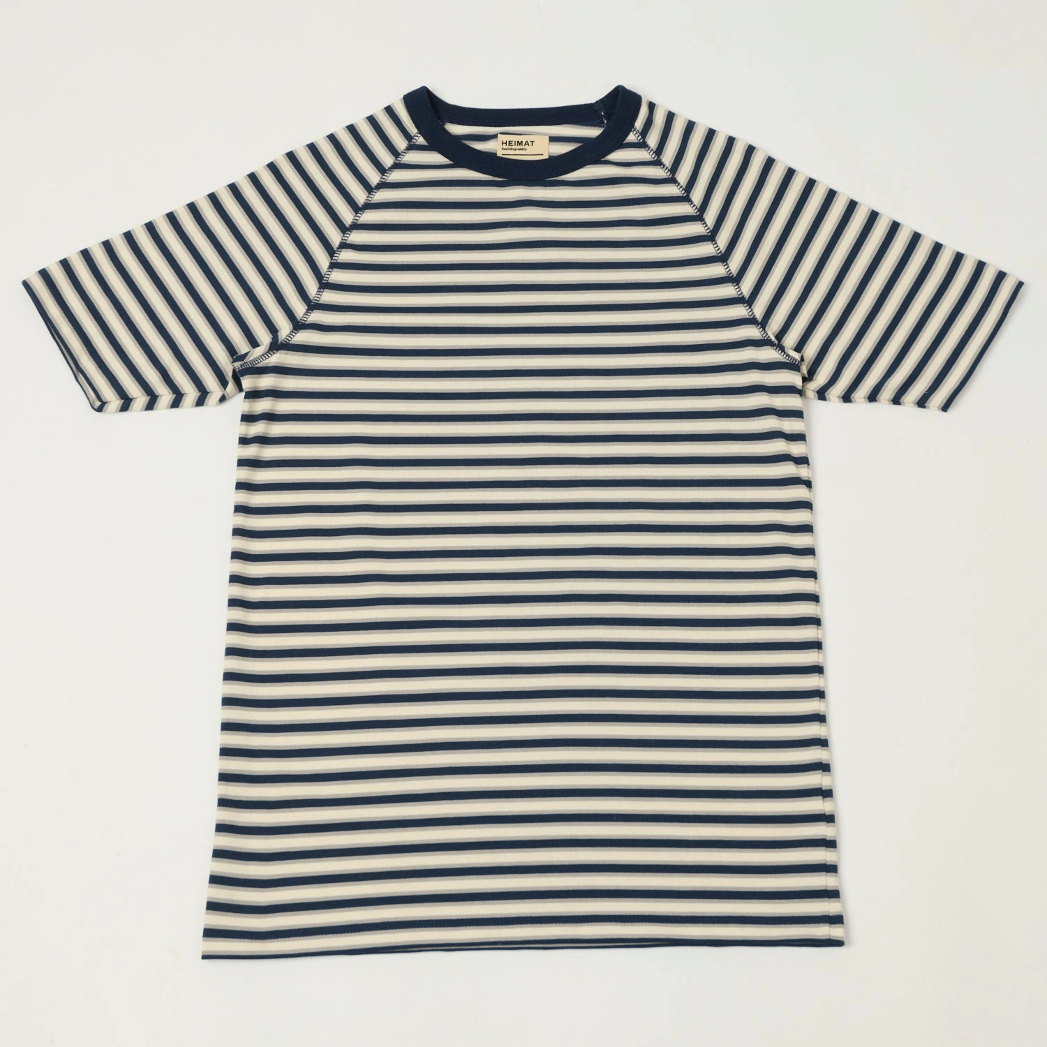 Minimalist purity Heimat Boy Scout T-Shirt - Ink/Battleship Grey/Seashell