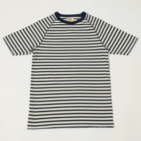 Minimalist purity Heimat Boy Scout T-Shirt - Ink/Battleship Grey/Seashell